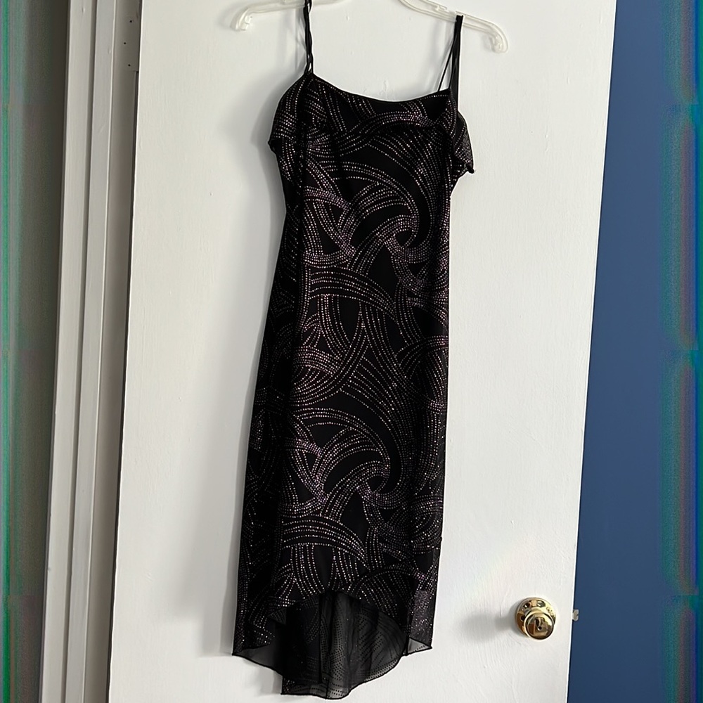 Byer Too! Black dress, sparkle, size M